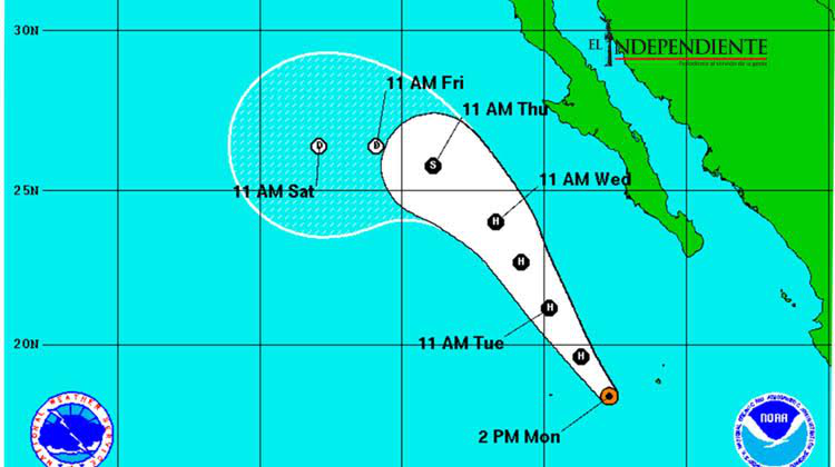 Evoluciona “Linda” a huracán categoría 2