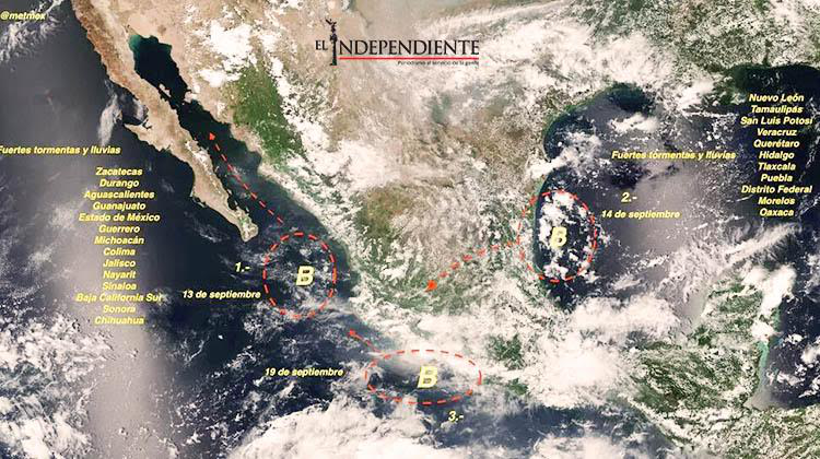En alerta el SMN por formación de depresión tropical frente a BCS