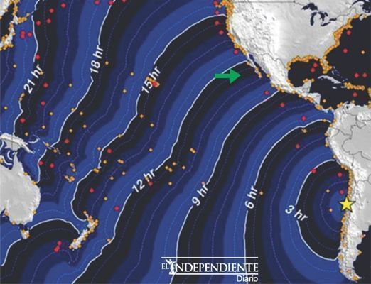 Alerta Protección Civil Estatal sobre posibles afectaciones en BCS por terremoto en Santiago de Chile