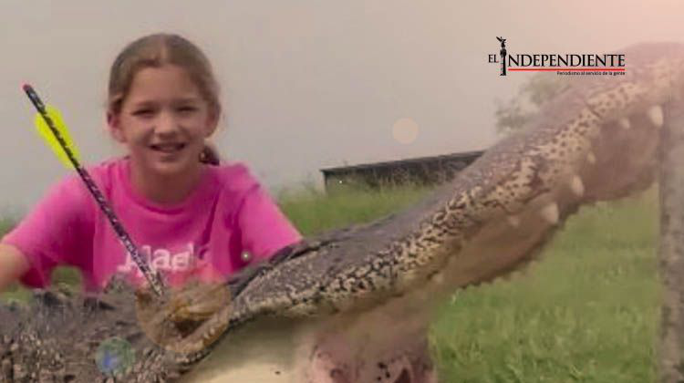 Niña de 10 años asesina a un caimán de cuatro metros con una ballesta Niña de 10 años asesina a un caimán de cuatro metros con una ballesta