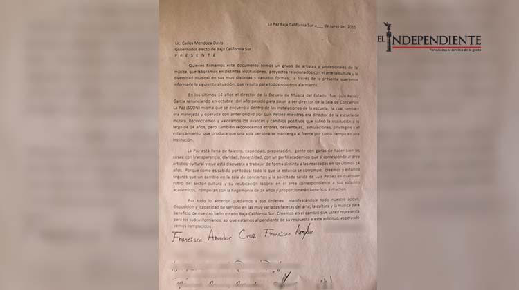 Acusan a Luis Peláez de 'desaparecer' instrumentos de la Escuela de Música Acusan a Luis Peláez de 'desaparecer' instrumentos de la Escuela de Música