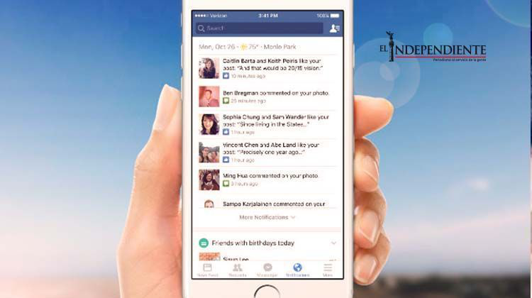 Facebook cambia sus notificaciones en tu smartphone