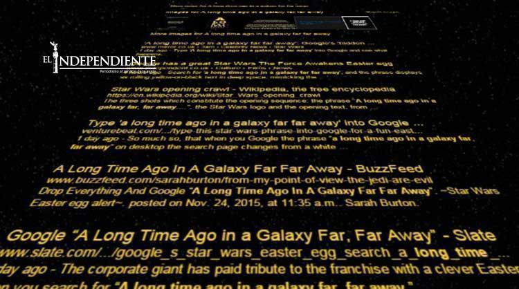 Google homenajea a 'Star Wars' de la manera más galáctica posible Google homenajea a 'Star Wars' de la manera más galáctica posible