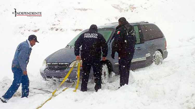 Alerta PF ante pronósticos de nevadas en 4 estados