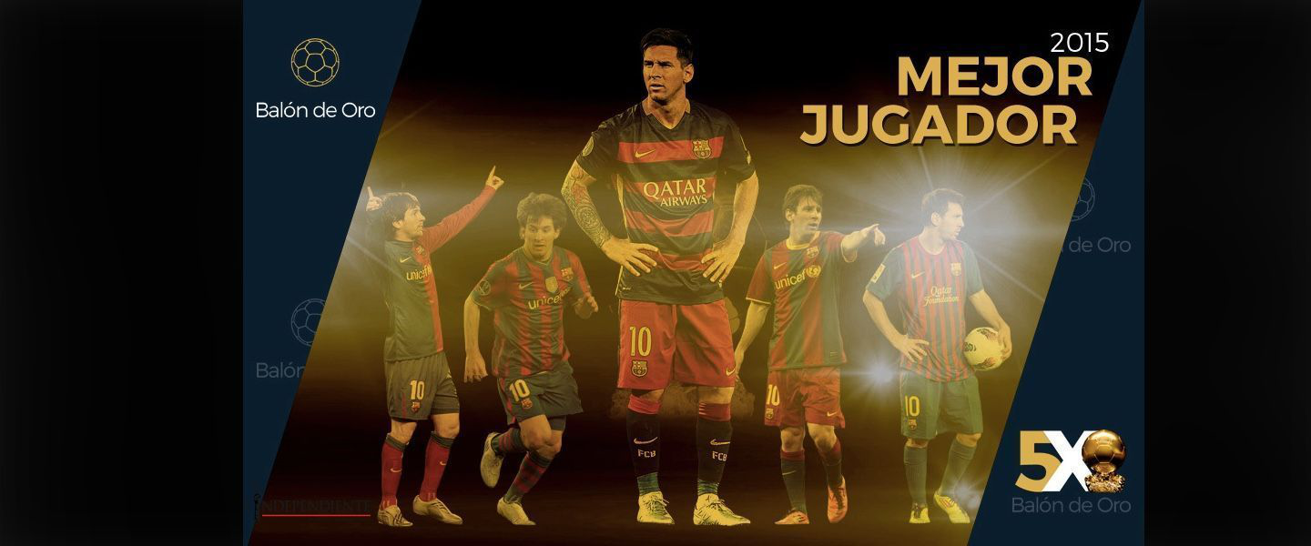 Messi gana su 5to Balón de Oro Messi gana su 5to Balón de Oro