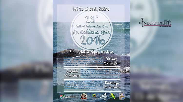 Todo listo para el festival de la ballena Gris en Puerto Adolfo López Mateos