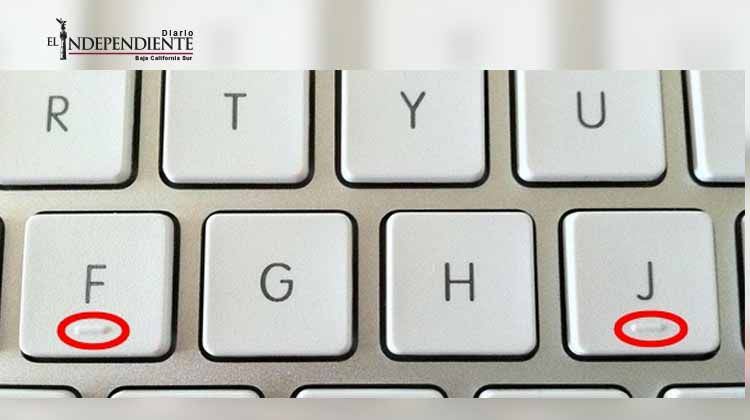 ¿Por qué las letras F y J del teclado tienen una rayita debajo? ¿Por qué las letras F y J del teclado tienen una rayita debajo?
