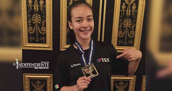 Shai Flores doble campeona de karate en Las Vegas Shai Flores doble campeona de karate en Las Vegas