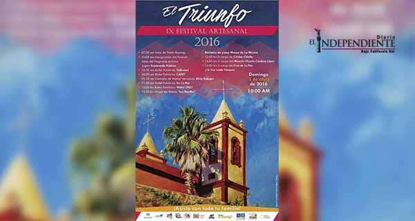 Este domingo se llevará a cabo el IX Festival Artesanal de El Triunfo Este domingo se llevará a cabo el IX Festival Artesanal de El Triunfo