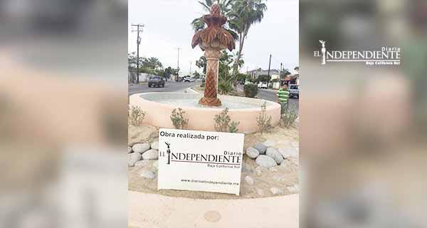 Rehabilita Diario El Independiente, fuente ornamental en La Paz