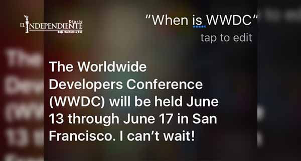 Siri reveló a los curiosos la fecha de la próxima WWDC