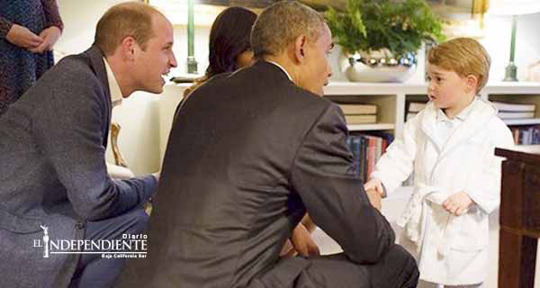 El tierno encuentro entre Obama y el pequeño príncipe Jorge El tierno encuentro entre Obama y el pequeño príncipe Jorge