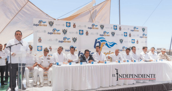 Abandera el Gobernador nuevos buques de la empresa Baja Ferries de BCS