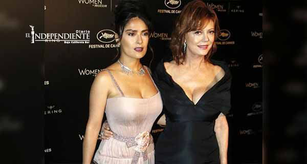 Salma Hayek y Susan Sarandon, en duelo de escotes Salma Hayek y Susan Sarandon, en duelo de escotes