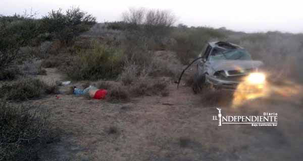 De luto la carretera en Comondú De luto la carretera en Comondú