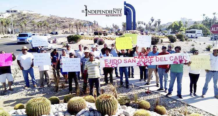 Ya estamos enfadados de tanta burla: Ejidatarios