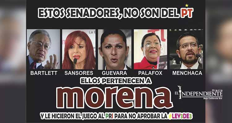 Se deslinda el PT de los senadores Bartlet, Sansores, Palafox y Ana Guevara Se deslinda el PT de los senadores Bartlet, Sansores, Palafox y Ana Guevara