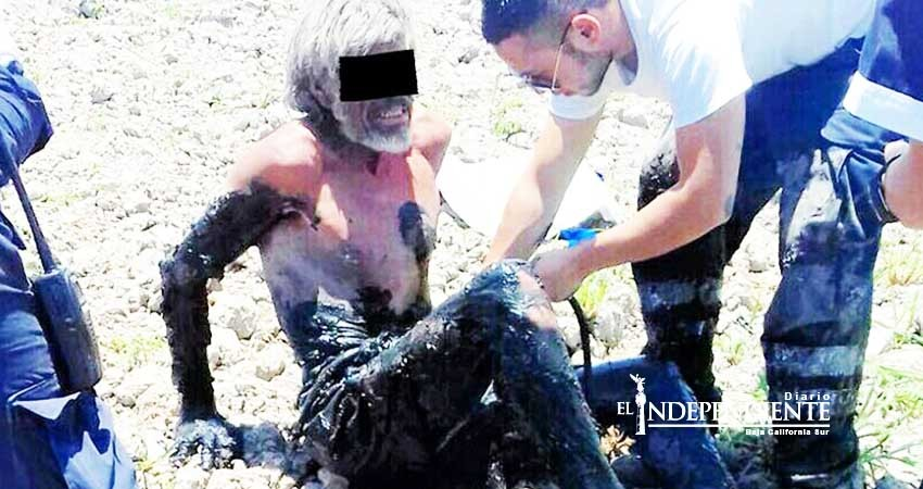 Quedó atrapado dos días en el lodo... Esto fue lo que le pasó