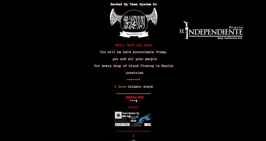 Hackean sitios del gobierno de EU con mensaje del Estado Islámico