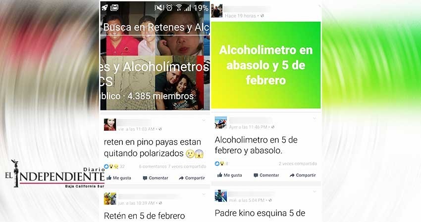 Condena Transporte y Vialidad, proliferación de grupos advirtiendo de alcoholímetros en La Paz