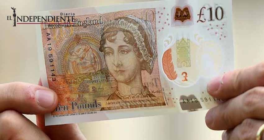 Presentan billete de diez libras con el rostro de Jane Austen