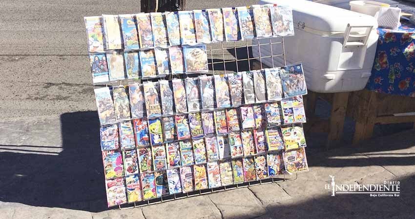 Aumenta la venta de material apócrifo en el centro de La Paz Aumenta la venta de material apócrifo en el centro de La Paz