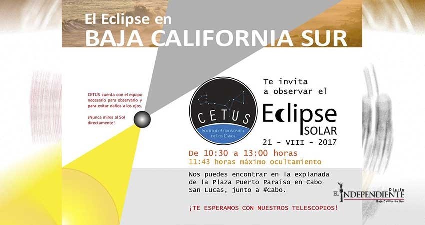 Sociedad Astronómica de Los Cabos presente en la marina para observar el eclipse con seguridad Sociedad Astronómica de Los Cabos presente en la marina para observar el eclipse con seguridad