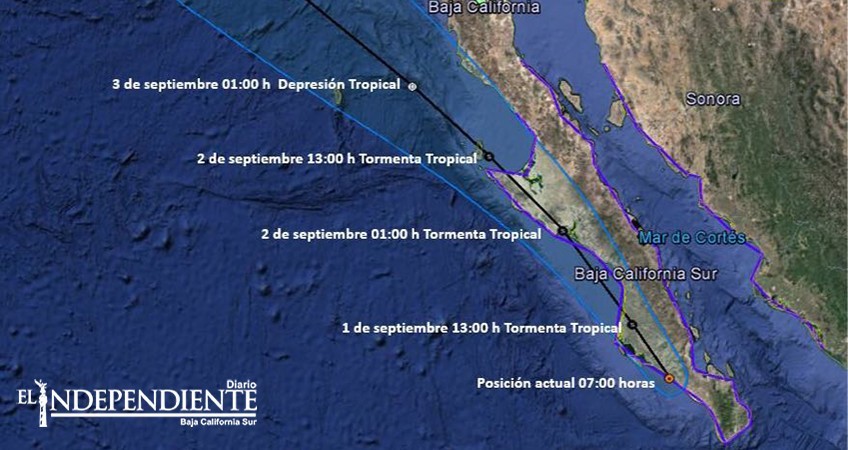 Lidia  muy cerca de La Paz; en Los Cabos no cesan las lluvias