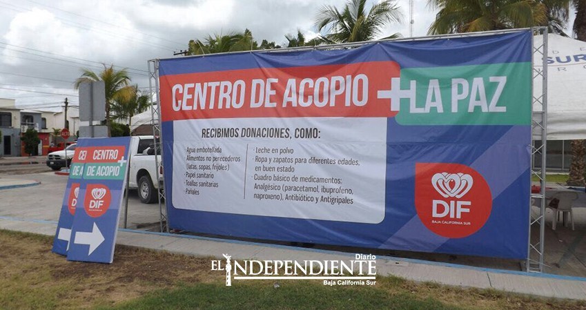 ⁠⁠⁠⁠⁠Abren centros de acopio para damnificados por "Lidia"