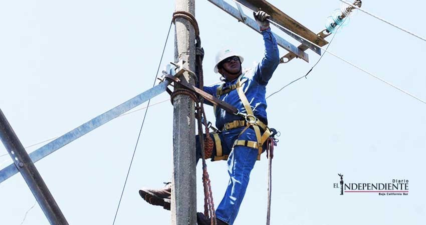 Tras “Lidia” restablece CFE energía eléctrica al 99% en Baja California Sur (BCS)