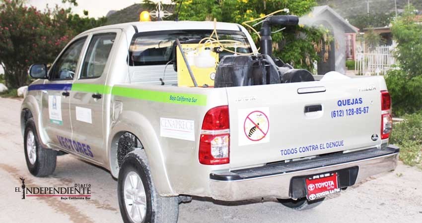 Inician ciclos de fumigación para prevenir dengue, zika y chikungunya al sur de BCS Inician ciclos de fumigación para prevenir dengue, zika y chikungunya al sur de BCS