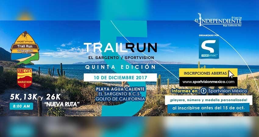 Invitan a participar en la Quinta Edición del Trail Run “El Sargento” Invitan a participar en la Quinta Edición del Trail Run “El Sargento”