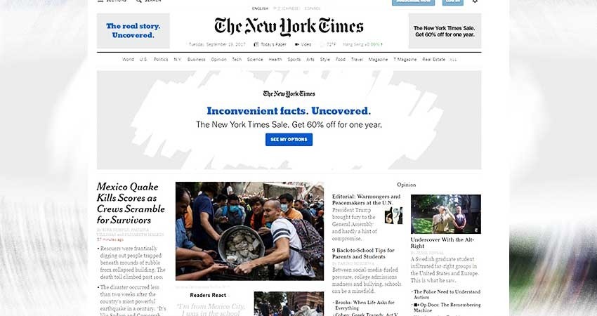 Acapara sismo titulares de la prensa internacional