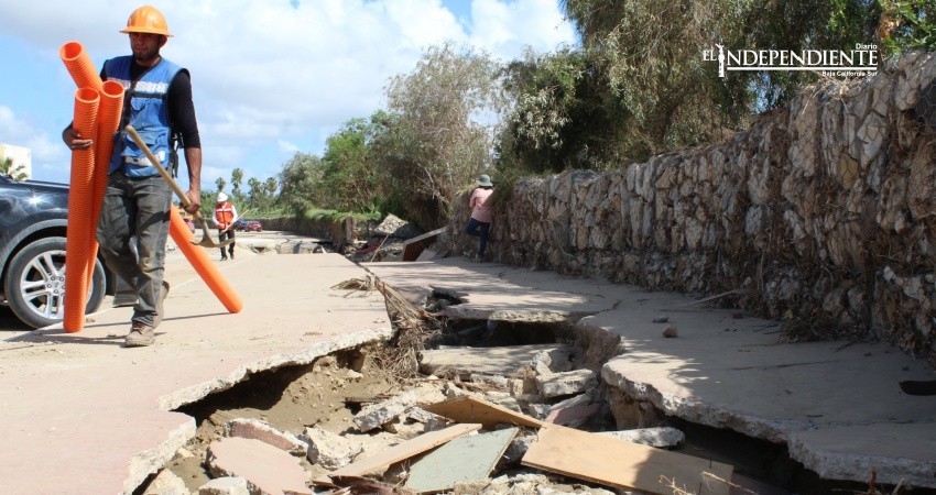 Con recursos Fonden reconstruye Fonatur gaviones de avenida Centenario