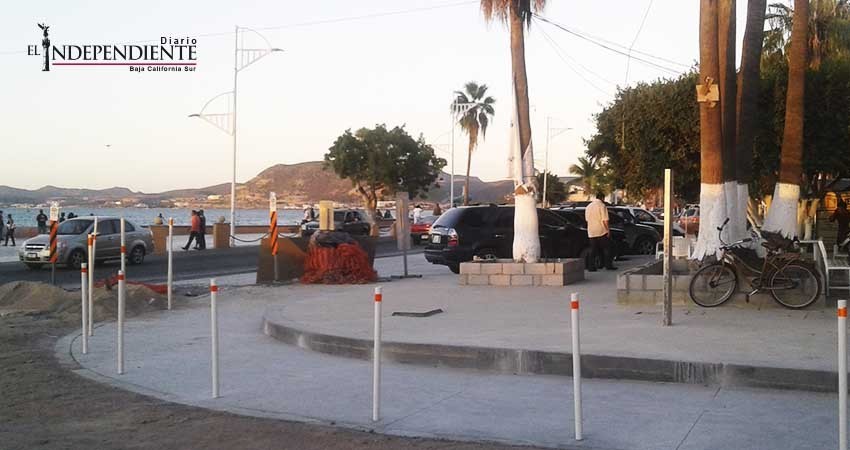Avanzan los trabajos de remodelación del Malecón de La Paz Avanzan los trabajos de remodelación del Malecón de La Paz