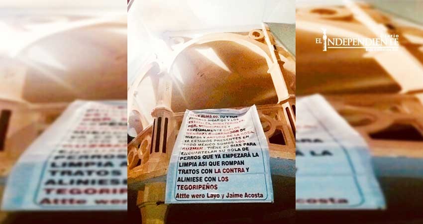 Aparece otra “narcomanta” en el malecón de La Paz; llaman a Mendoza Davis “Gobernador de mierda” Aparece otra “narcomanta” en el malecón de La Paz; llaman a Mendoza Davis “Gobernador de mierda”