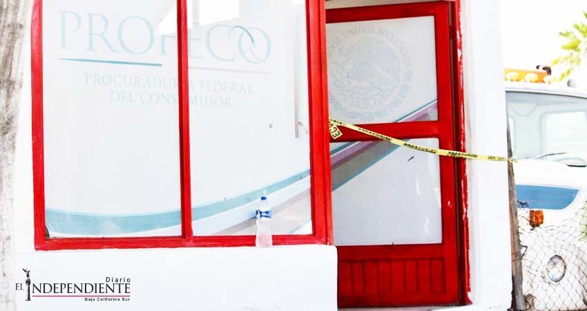 Ahora le tocó a Profeco, fueron atracadas sus instalaciones en La Paz Ahora le tocó a Profeco, fueron atracadas sus instalaciones en La Paz