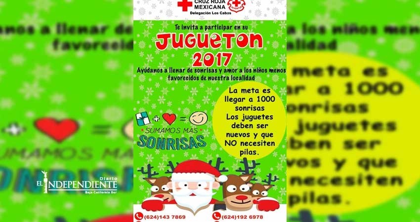 Invita Cruz Roja Los Cabos a participar en su juguetón 2017 Invita Cruz Roja Los Cabos a participar en su juguetón 2017