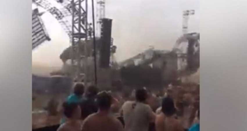 Viento derriba escenario en el Atmosphere Festival y mata a DJ Viento derriba escenario en el Atmosphere Festival y mata a DJ