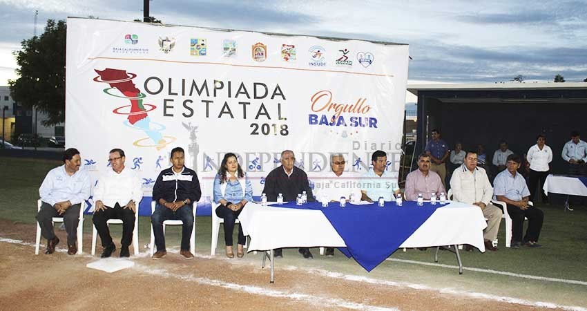 Inauguran la 3ra Etapa de la Olimpiada Estatal 2018 1