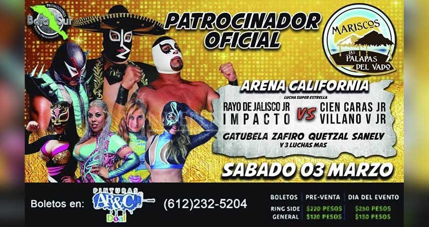 Estelar cartelera de Lucha Libre en la Arena California Estelar cartelera de Lucha Libre en la Arena California