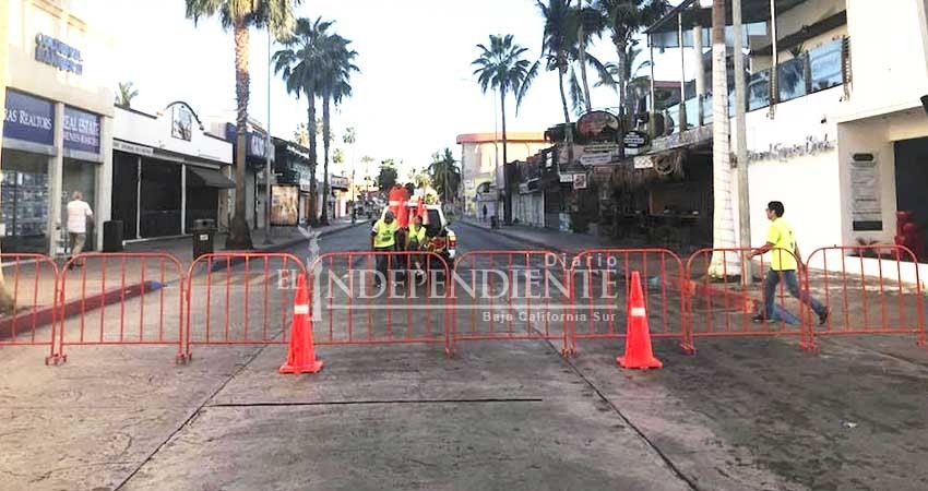 Colocan vallas de seguridad en Ciclovía para evitar ingreso de vehículos motorizados