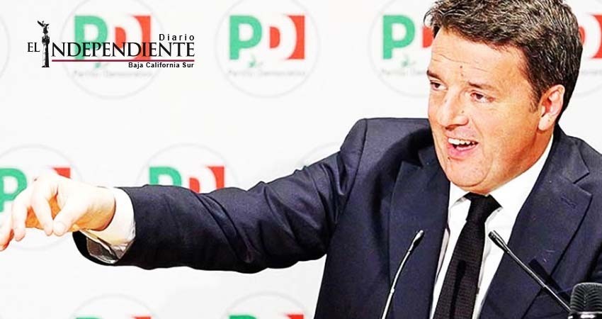 Matteo Renzi frenará pacto con la derecha Matteo Renzi frenará pacto con la derecha