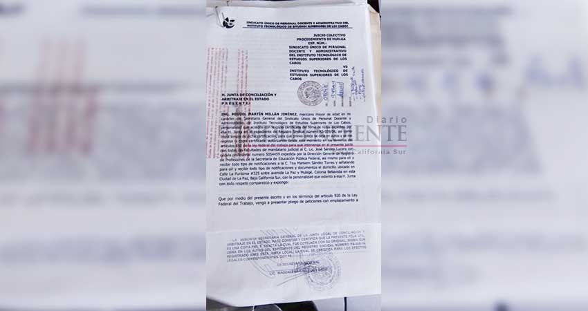 SUPDAITES Los Cabos anuncia posible emplazamiento y estallamiento de huelga SUPDAITES Los Cabos anuncia posible emplazamiento y estallamiento de huelga