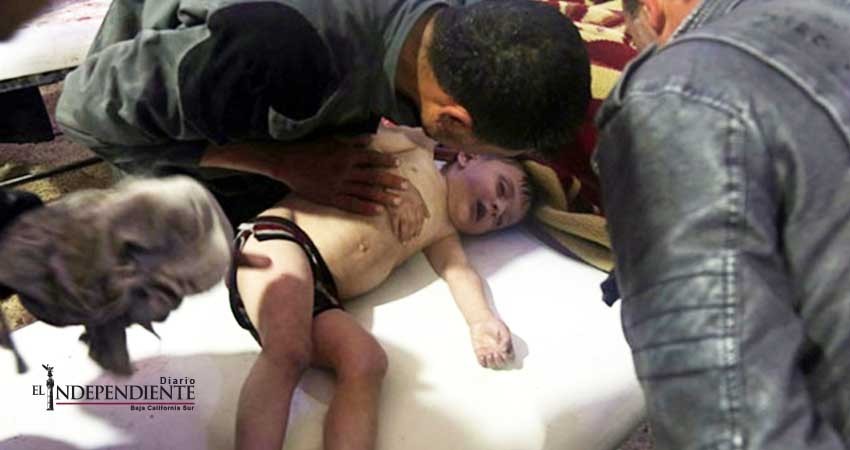 Expertos recogen muestras de supuesto ataque químico en Siria Expertos recogen muestras de supuesto ataque químico en Siria