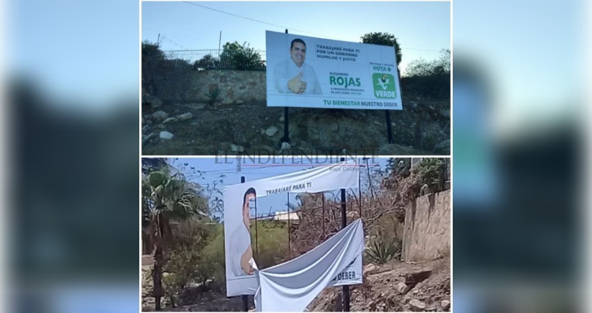 Lanza Rojas Tirado un llamado a las autoridades electorales por vandalismo en su campaña Lanza Rojas Tirado un llamado a las autoridades electorales por vandalismo en su campaña