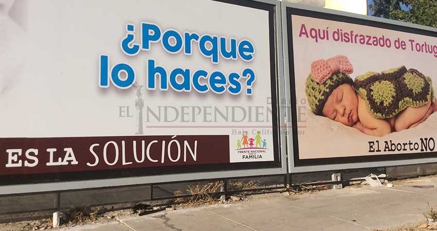 Ya circula publicidad anti-aborto en La Paz Ya circula publicidad anti-aborto en La Paz