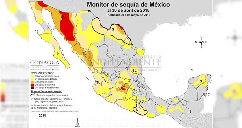 Se agudiza la sequía; afecta principalmente a Los Cabos y Loreto Se agudiza la sequía; afecta principalmente a Los Cabos y Loreto