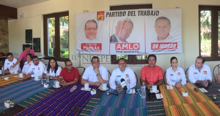 En Los Cabos, el PT va con AMLO y con Ernesto Ibarra Montoya En Los Cabos, el PT va con AMLO y con Ernesto Ibarra Montoya