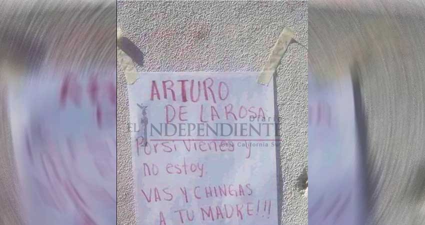 Dejan recado para el candidato Arturo De la Rosa; se vuelve viral en Los Cabos